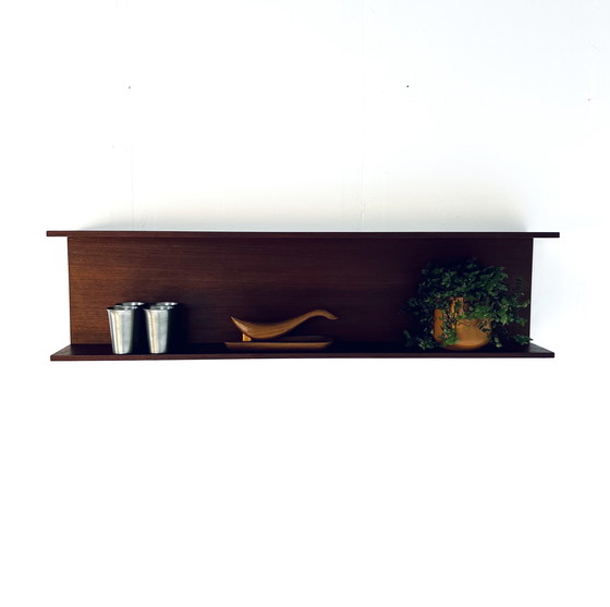 Image 1 of Etagère murale vintage en teck, 1960