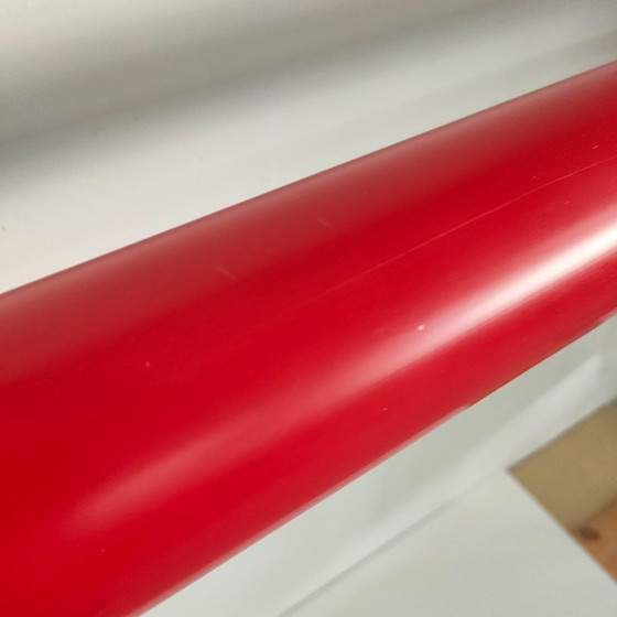 Image 1 of Ampia lampada vintage a tubo fluorescente massiccia in stile pop art da soffitto (rosso)