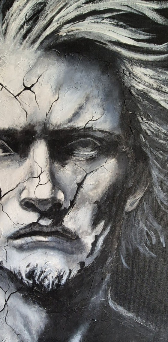 Beneath The Cracks - Acrylic on Linen Canvas Painting – Paintings & Drawings (photo 7 of 9)