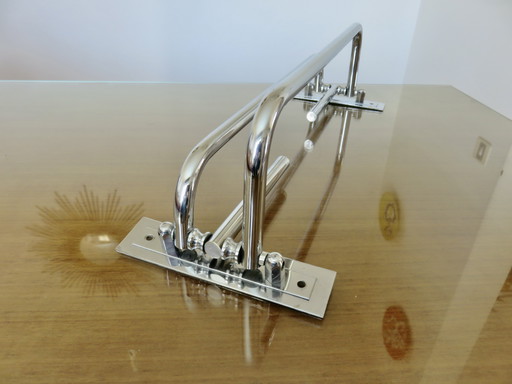 Chromed brass art deco napkin holder 30s 40s, France