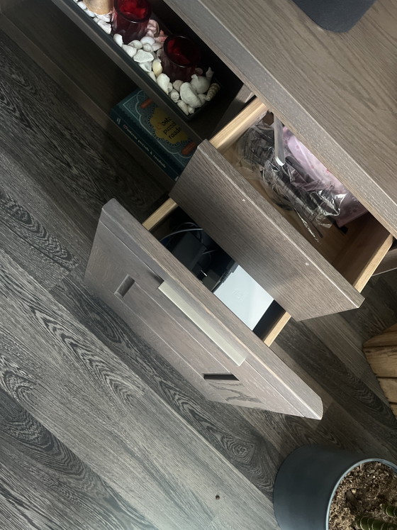 Image 1 of HiFi furniture Oak Chocolate brushed oak