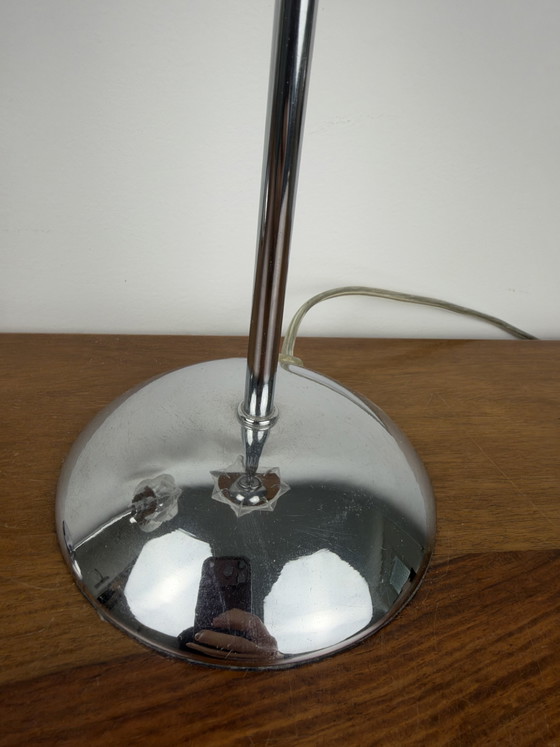 Paire de Lampes de Table Vintage Globo Pollux, Style Feston, Chromées, Design Paul Secon, Époque Spatiale, (photo 8 of 11)