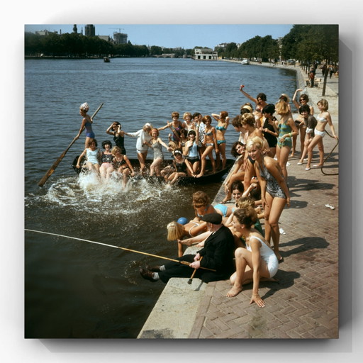 L'Amstel, Amsterdam 1963 - Été sur le quai, impression d'art