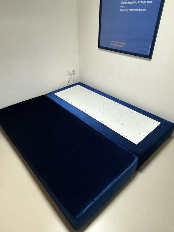 Image 1 of Unique custom made sleeper sofa - Yves Klein blue