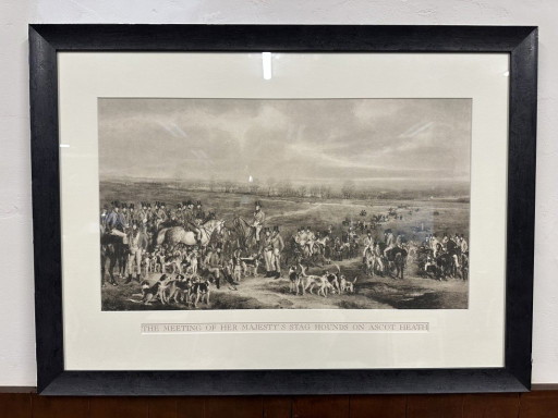 Stampa "The meeting of her majesty's stag hounds on ascot heath"