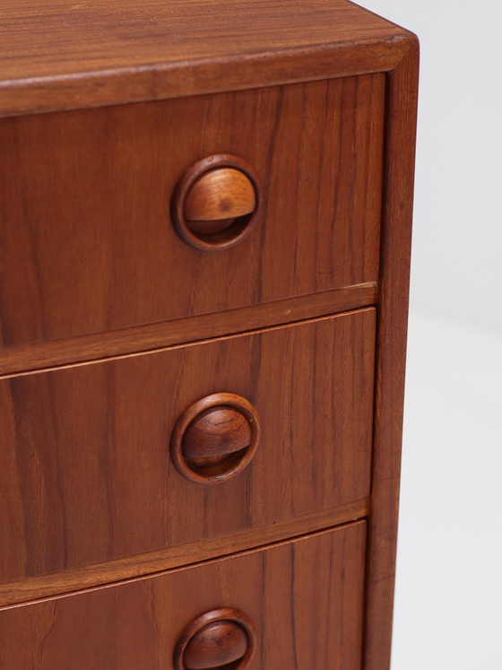 Cassettiera Vintage Danese in Teak Curvo Kai Kristiansen – Cassettiere, Wood (photo 13 of 16)