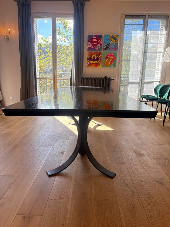 Grande Tavolo da pranzo BS Style in rovere nero e ferro, 280 x 110 cm – Tavoli da pranzo, Legno (photo 6 of 8)