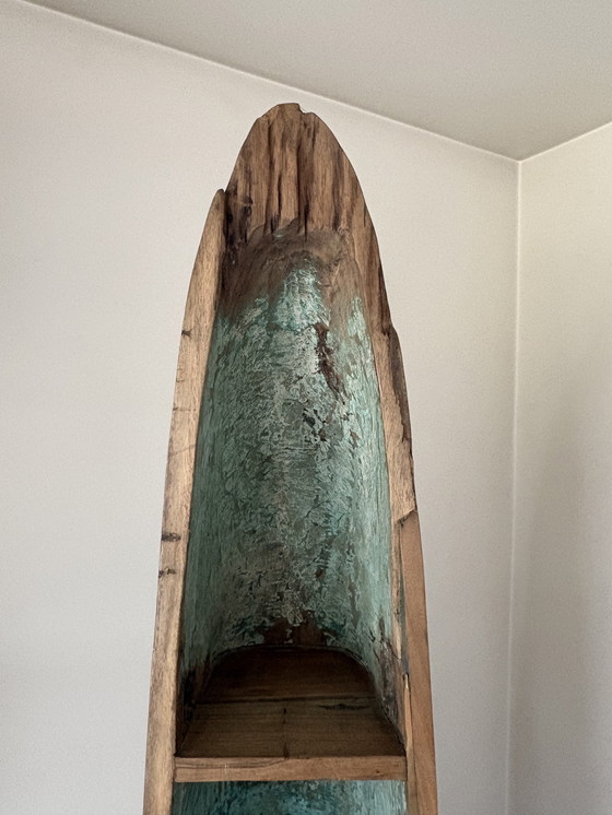 Image 1 of Designer wine rack (boat shape) - bar rack - unique piece