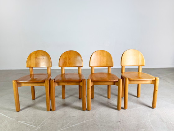 Image 1 of Set of 4 Rainer Daumiller chairs Midcentury chair beech vintage