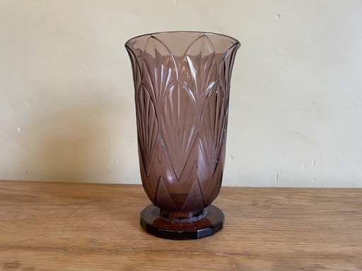 Vase Art Deco 1935 Val Saint Lambert/Luxval Charles Graffart und Rene Delvenne