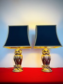 2x Loevsky & Loevsky - White Metal Castings Company - Bronze owl