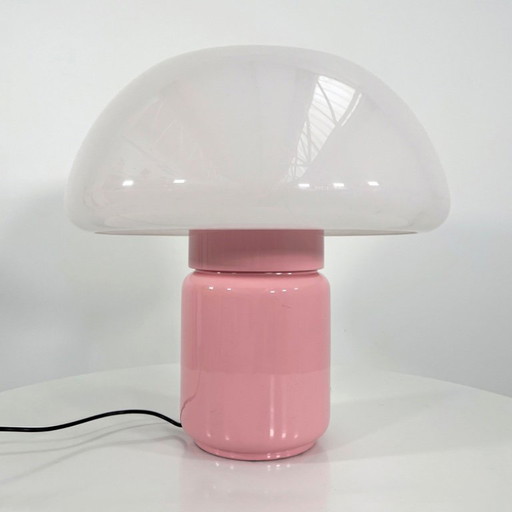Pink Mushroom Table Lamp by Elio Martinelli for Martinelli Luce, 1970s
