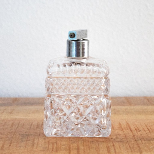 Vintage 1960s Crystal Glass Perfume Bottle