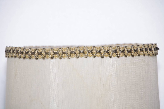 Image 1 of Lampada da tavolo in ottone, pietra naturale beige, vintage anni '70