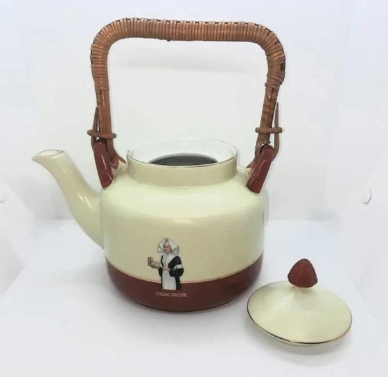 Image 1 of Set vintage del 1935 composto da brocca, tazza e piattino per cioccolata calda Droste.