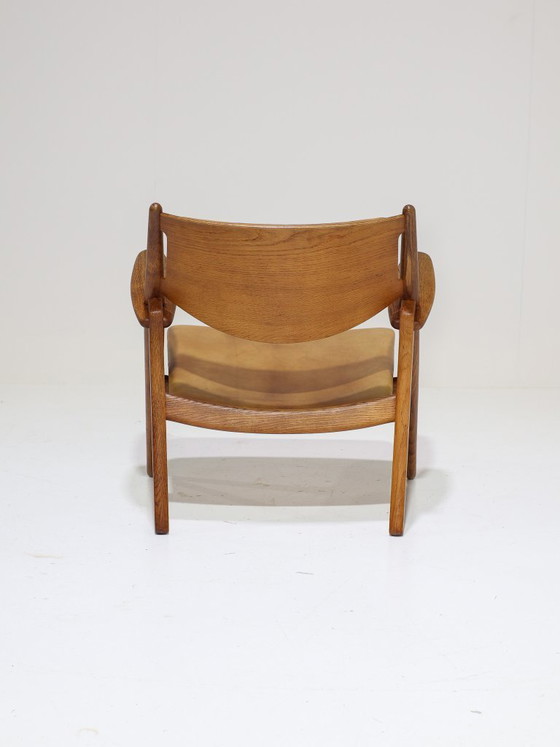 Image 1 of CH28 Sawbuck Sessel, Eiche, Hans J. Wegner, 1950er Jahre, Dänemark