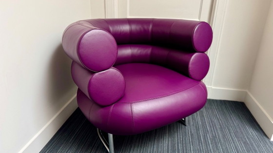 Image 1 of Originele ClassiCon Bibendum - Eileen Gray, Paars leer, Gecertificeerd P90159
