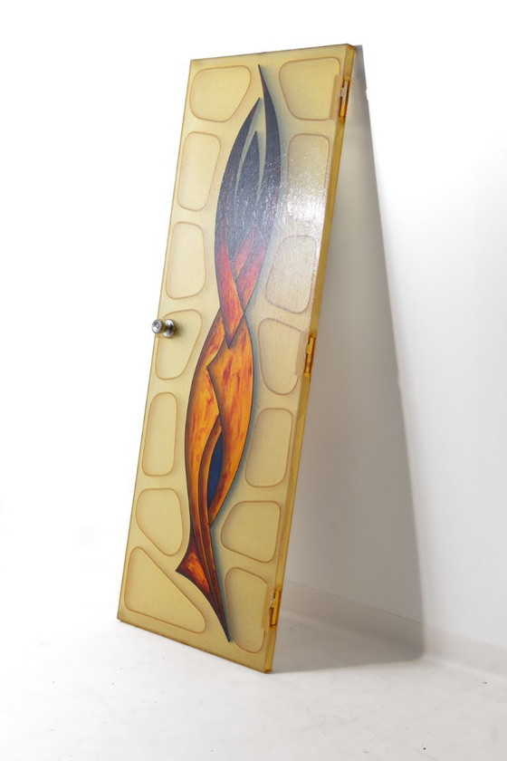 Puerta modernista de fibra de vidrio – Esculturas, Chrome, Glass (photo 6 of 7)