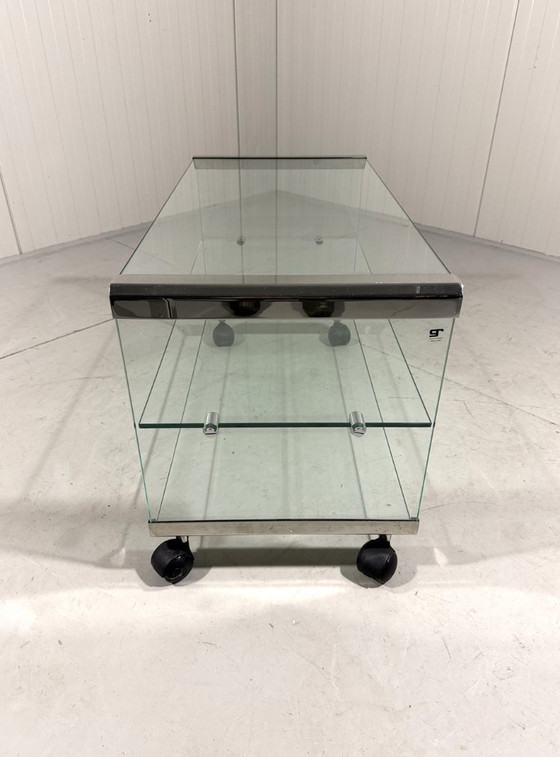 Image 1 of Mueble para equipos de audio, mueble para TV y mesa auxiliar de Gallotti&Radice, Tris 1971.