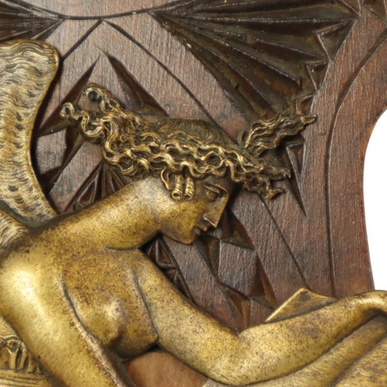 Image 1 of Antica placca di dea greca in bassorilievo