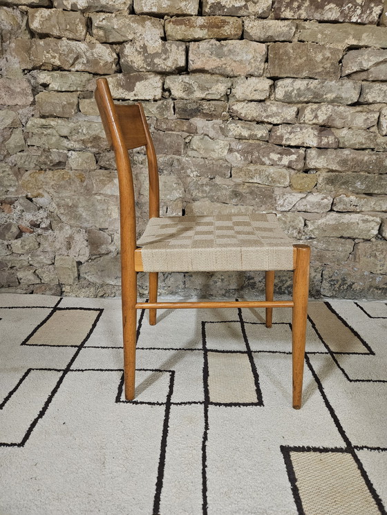 Image 1 of Sedia scandinava del 1960 con cinghia di juta