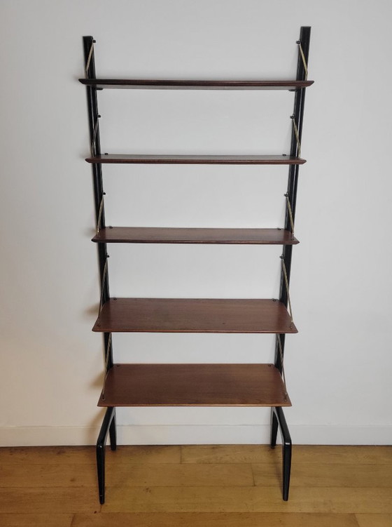 Image 1 of Unité murale modulable vintage par Louis van Teeffelen pour Wébe