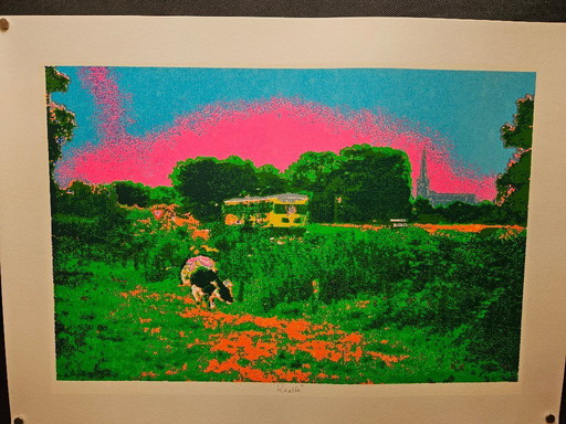 Serigrafia su carta pesante Henk Van Der Vet Raalte