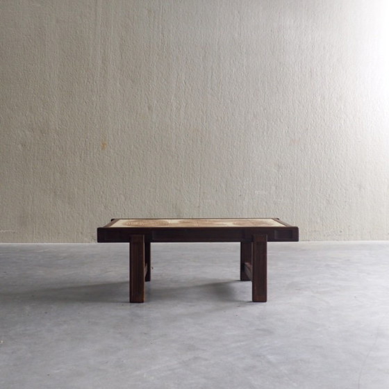 Couchtisch mit Fliesen im Mid-Century-Stil von Jean D’Asti – Jean D'Asti, Couchtische, Wood (photo 3 of 12)