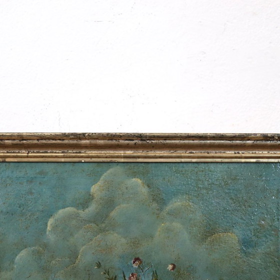 Image 1 of Antique Still Life Painting, Oil on Canvas, Italy 19th Century
