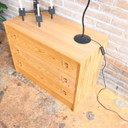 Vintage chest of drawers light wood