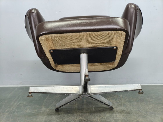 Image 1 of Sillón giratorio italiano Mobiltecnica Torino, década de 1960.