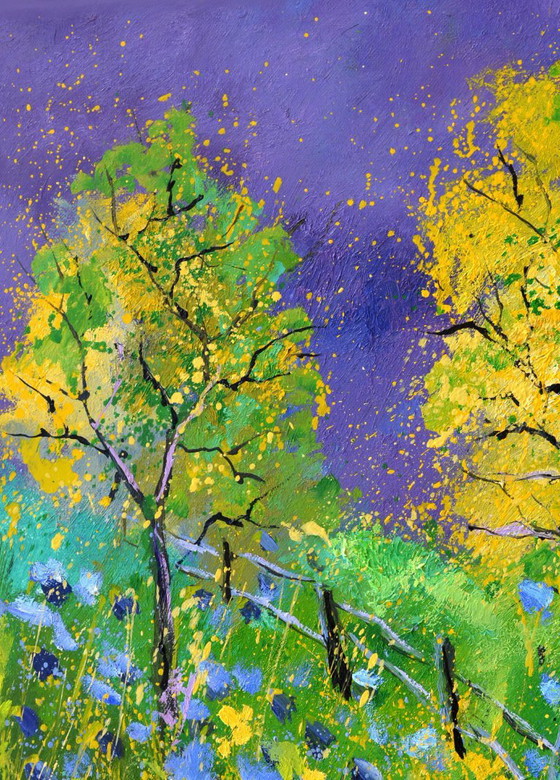 Twee bomen in de zomer – Pol Ledent, Kunst, Canvas (photo 2 of 5)