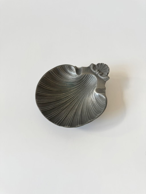 Coquille Cendrier, Antique, Coquille Porte-Savon, Coquille en métal, Coquille à bijoux, Vintage, Minimaliste, Mid Century