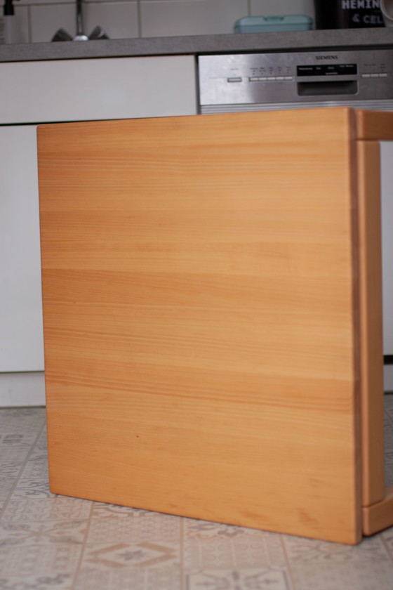 Image 1 of Table de salle à manger en hêtre de conception danoise fabriquée par "Brødrene Andersen", années 1960