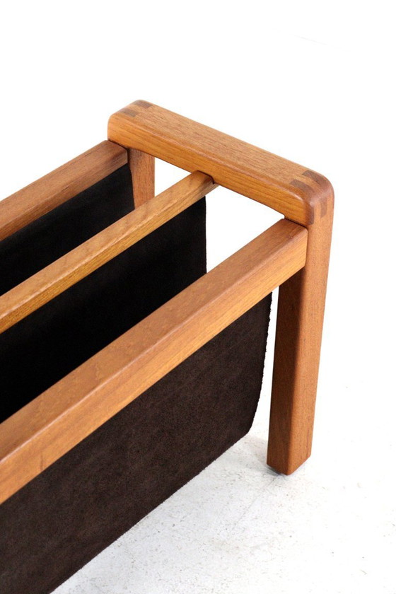 Salling Stolefabrik Reading Tray Magazine Rack Storage Holder Vintage Danish Design – Wood (photo 11 of 15)
