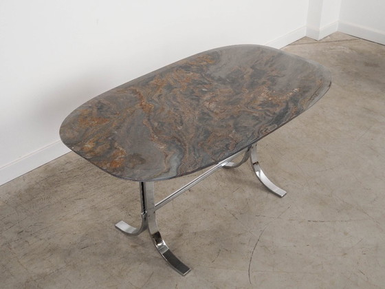 Image 1 of Mesa de piedra, diseño danés, década de 1980, fabricada en Dinamarca.
