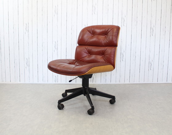 Image 1 of 2X Mim Office Chairs (Mobili Italiani Moderni) Ennio Fazioli Seats