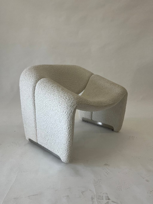 Silla de diseño sillón bouclé