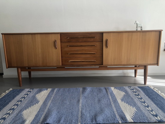 Image 1 of Credenza vintage di design in teak “Cortina” di Nils Jonsson per Troeds Möbelfabrik a Bjärnum