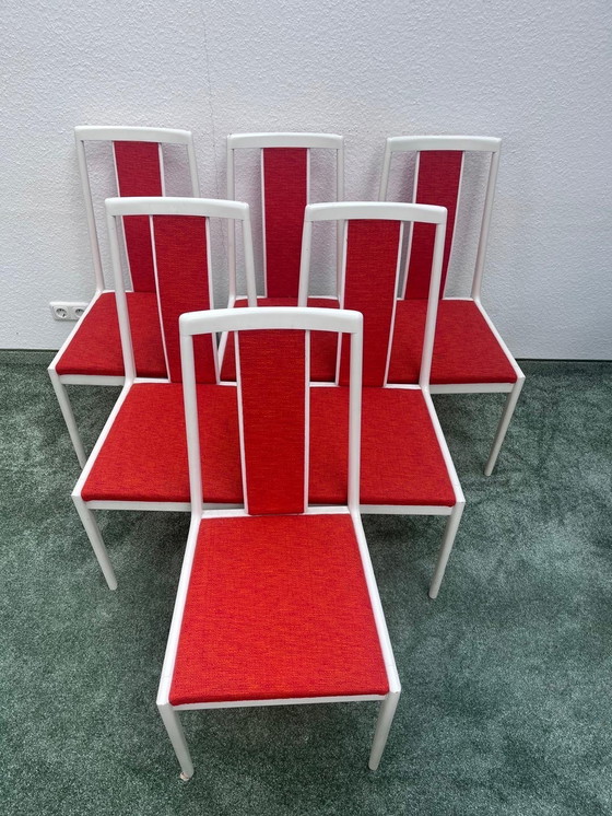 Image 1 of Set di 6 sedie da pranzo Lübke con tavolo allungabile, 1960, Mid-Century Modern