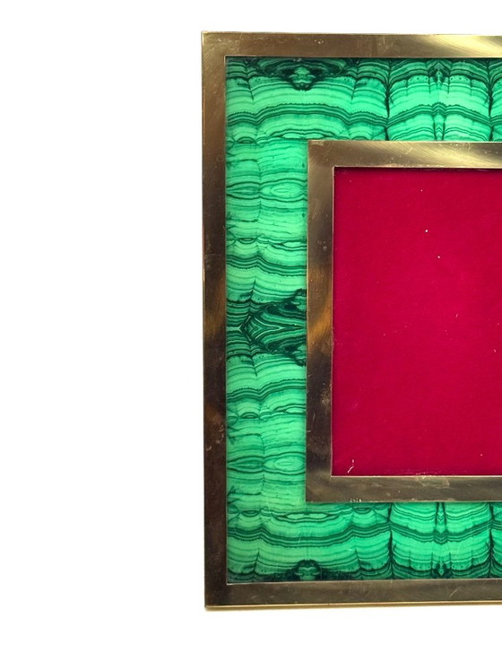 Cornice in finto malachite Mid-century, Italia anni '70 – Cornici, Ottone (photo 4 of 11)