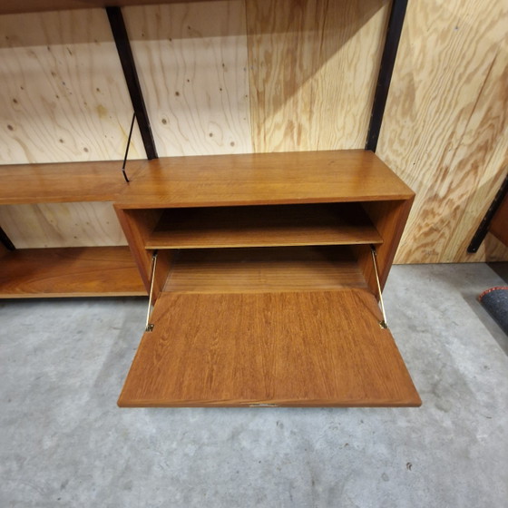 Poul Cadovius Royal System XXL Modulaire Wankast Wandrek Mid Century – Metal, Wood (photo 7 of 15)