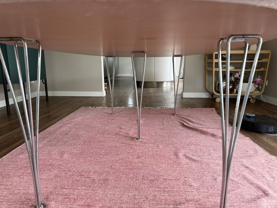 Fritz Hansen Large Dining Table – Metal, Wood (photo 8 of 8)
