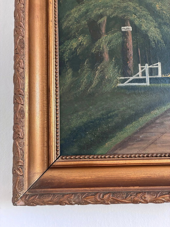 Image 1 of Peinture à l'huile originale vintage représentant un paysage côtier, signée. Art marin.