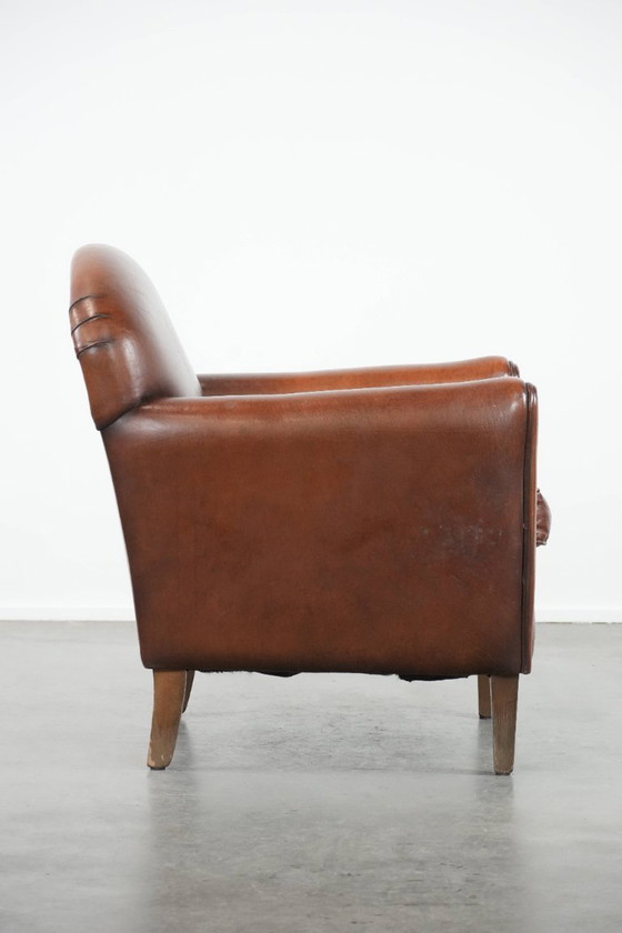 Image 1 of Fauteuil van schapenleer in Art Deco design met tijdloze en warme kleuren