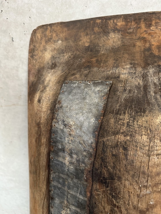 Image 1 of XXL 19de eeuws antieke houten trog 