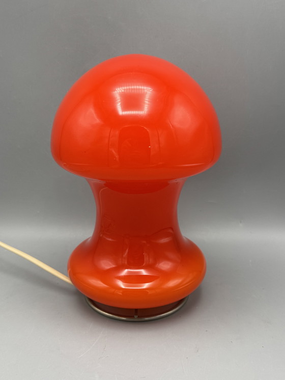 Image 1 of Orange mushroom lamp in Space Age style