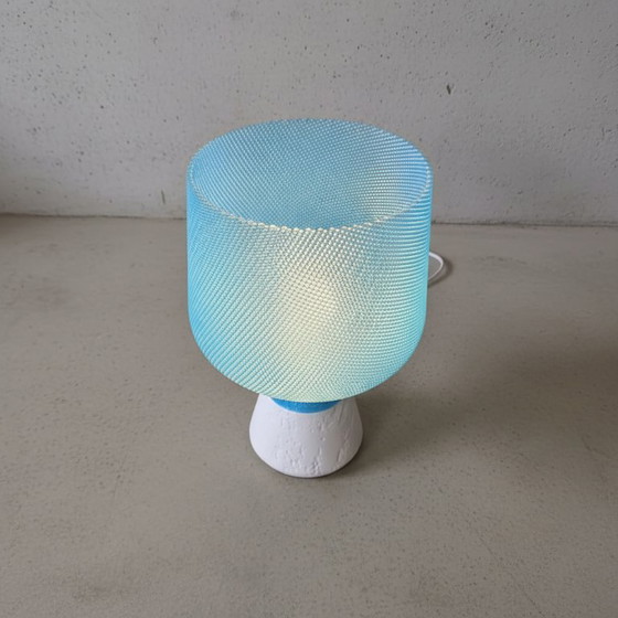 Image 1 of Blue Glow Design Lamp 30 cm