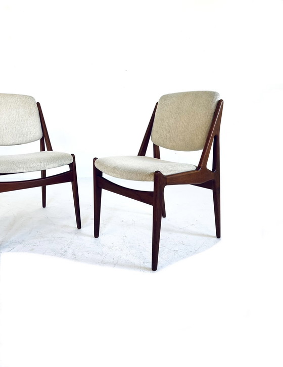 Image 1 of 4x Chaise de salle à manger 'Ella', Arne Vodder, VAMO Sonderborg '60