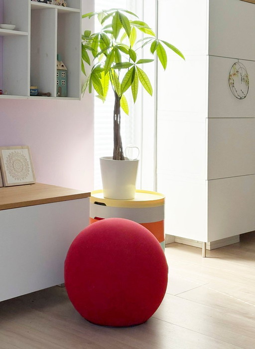 2x Baleri Italia Tatino Pouf – hockers en poefs, Plastic, Textile